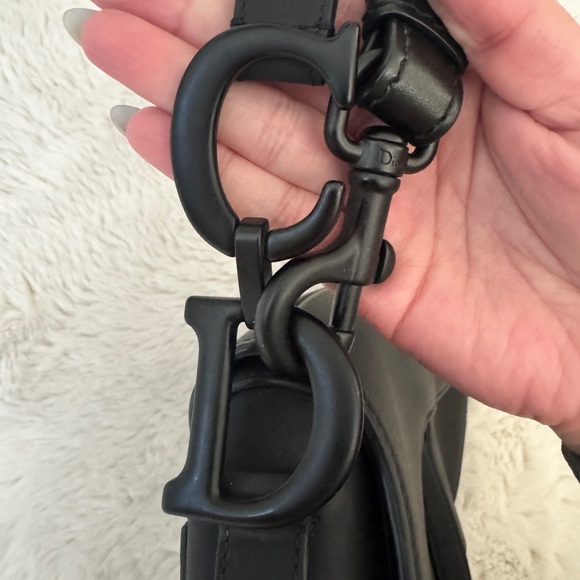 Christian Dior Ultra Matte Calfskin Saddle Bag (Black) - Picture 5 of 16